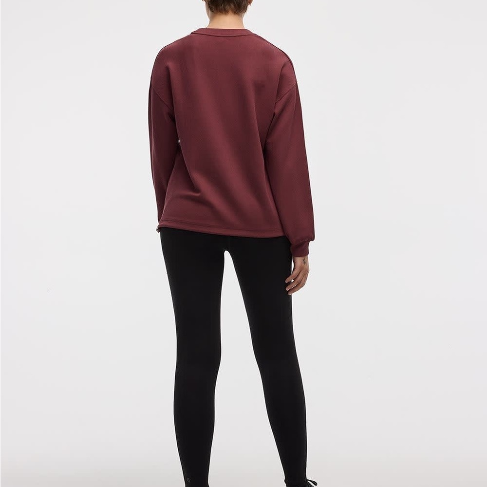 Hyba Long-sleeve crew-neck ottoman pullover - Picture 2 of 8